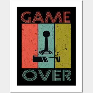 Retro Game Over Gaming Posters and Art